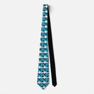Sky Blue Topaz Cushion Gemstone Neck Tie