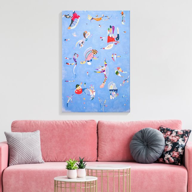 Sky Blue | Wassily Kandinsky Canvas Print (Insitu(LivingRoom))