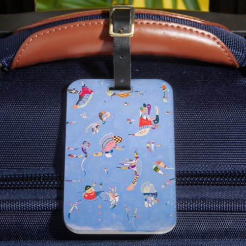 Sky Blue  Wassily Kandinsky Luggage Tag