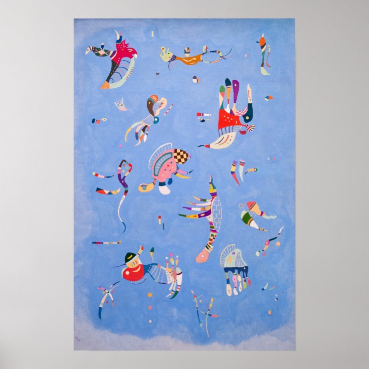 Sky Blue Wassily Kandinsky Poster Zazzle
