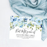 Sky Blue Watercolor Floral Bar Mitzvah Bat Mitzvah Invitation<br><div class="desc">Sky Blue Watercolor Floral Bar Mitzvah Bat Mitzvah Invitation

See matching collection in Niche and Nest Store</div>