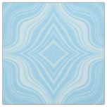 Sky Blue Wavy Rhombus Pattern Fabric