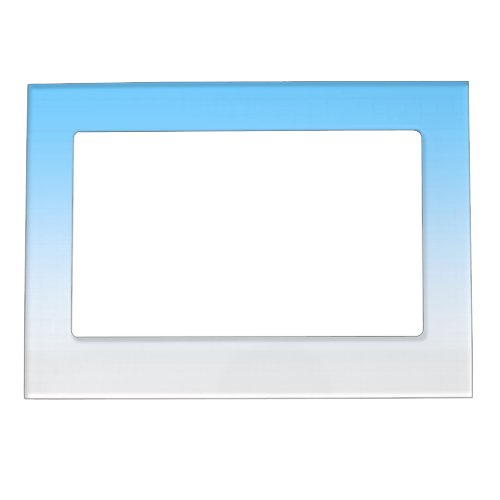 Sky Blue White Ombre Magnetic Photo Frame