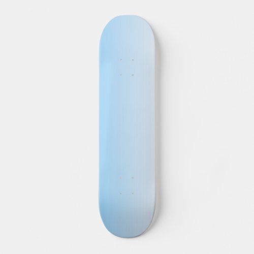Sky Blue White Ombre Skateboard Deck