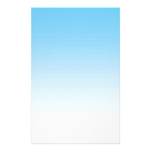 Sky Blue White Ombre Stationery Zazzle Com
