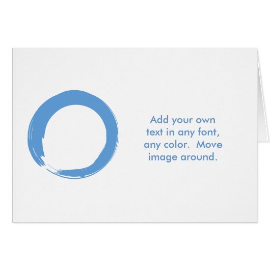 Sky Blue Zen Symbol Cards (Front Horizontal)