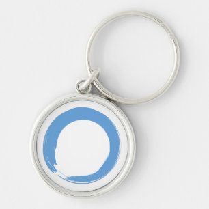 Sky Blue Zen Symbol Keychain