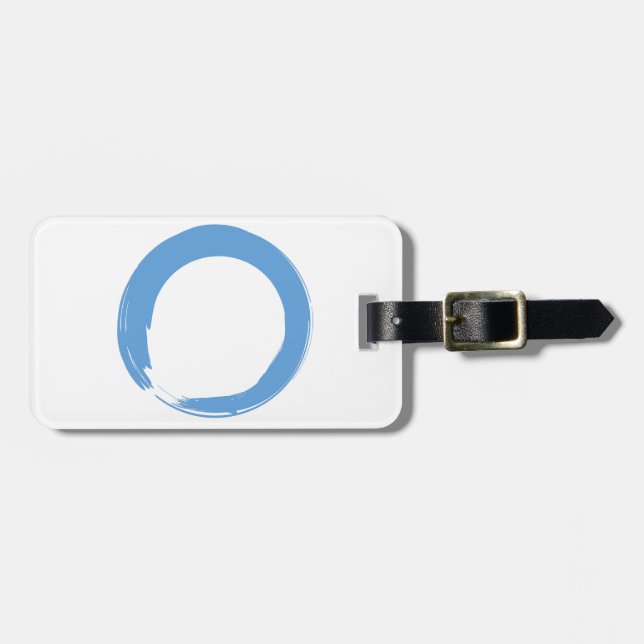 Sky Blue Zen Symbol Luggage Tag (Front Horizontal)