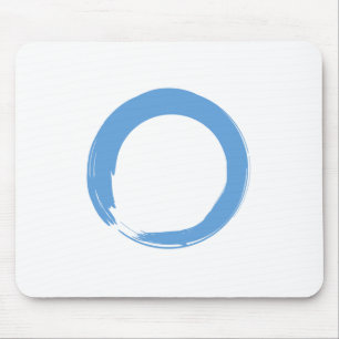 Sky Blue Zen Symbol Mouse Pad