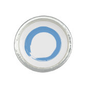 Sky Blue Zen Symbol Ring (Front)