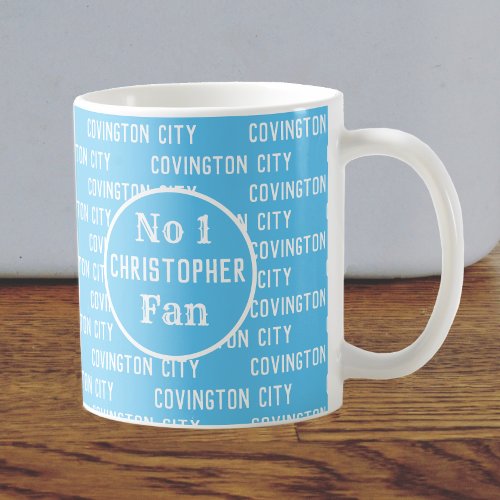 Sky Blues Football Fan or Football Supporter Coffee Mug