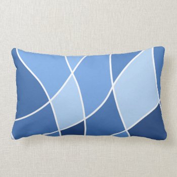 Sky Blues – Trendy Stylish Design Lumbar Pillow by SeeingNature at Zazzle