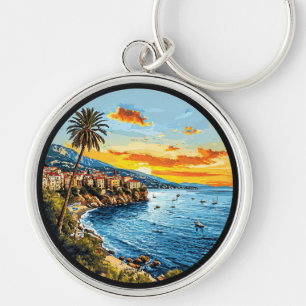 Sky Boats Scene Travel Charm Design Set Keychain