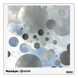 Sky Bubbles fragmented Graphic Design Wall Decal