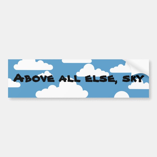 Sky Bumper Sticker (Front)