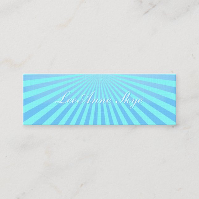 Sky Burst Mini Business Card (Front)