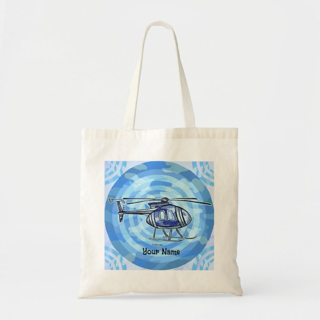 Sky chopper Helicopter  tote bag (Front)