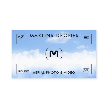 Sky clouds camera aim business card Sky clouds camera aim business card