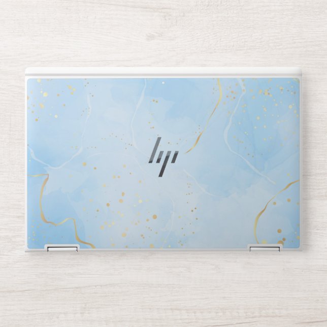 Sky Color Marbel HP Laptop Skin (Front)