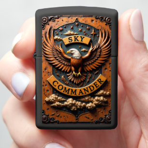 Sky Commander Eagle Shield Zippo Lighter