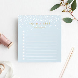 Sky | Confetti Dots Personalized To-Do List Notepad