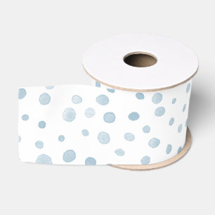Sky Confetti Watercolor Dots Ribbon