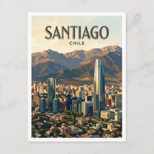 Sky Costanera Santiago Chile Postcard