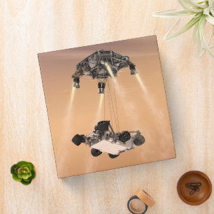 Sky Crane Maneuver During Curiosity's Mars Descent 3 Ring Binder
