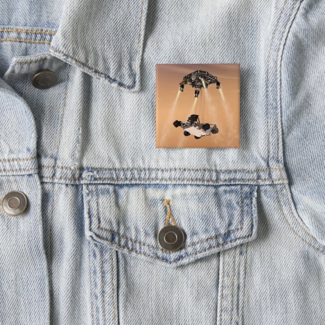 Sky Crane Maneuver During Curiosity's Mars Descent Button (In Situ)