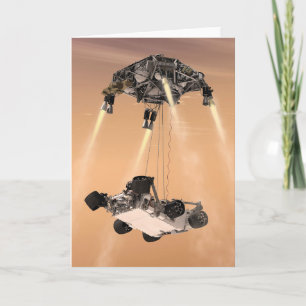 Sky Crane Maneuver During Curiosity's Mars Descent Card