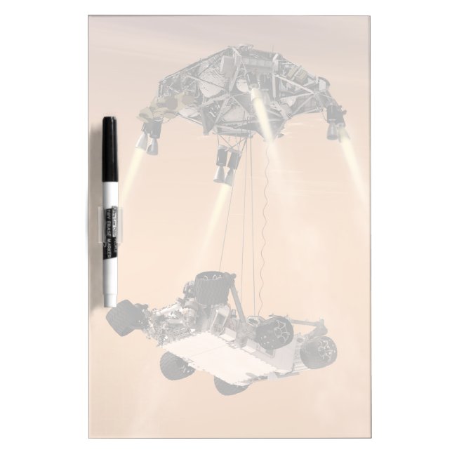 Sky Crane Maneuver During Curiosity's Mars Descent Dry Erase Board (Front)