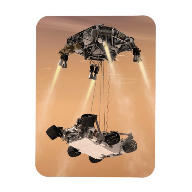 Sky Crane Maneuver During Curiosity's Mars Descent Magnet (Vertical)