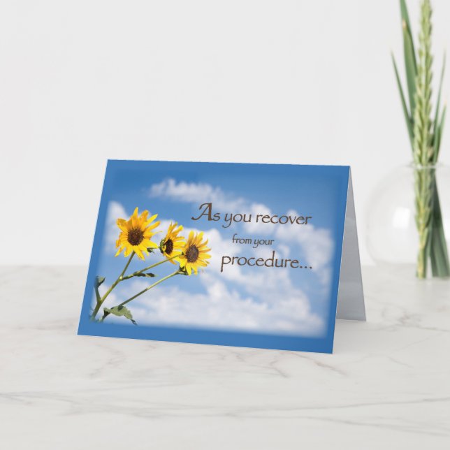 Sky Daisies Recovering From Procedure Card (Front)