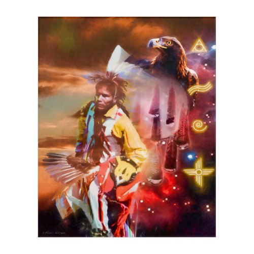 SKY DANCER Native American Acrylic Print