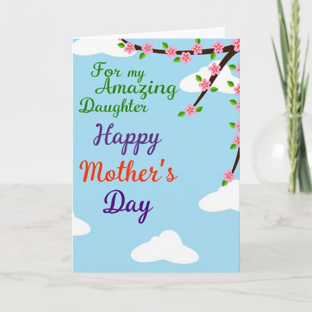 Sky Daughter Mothers Day Card (Front)