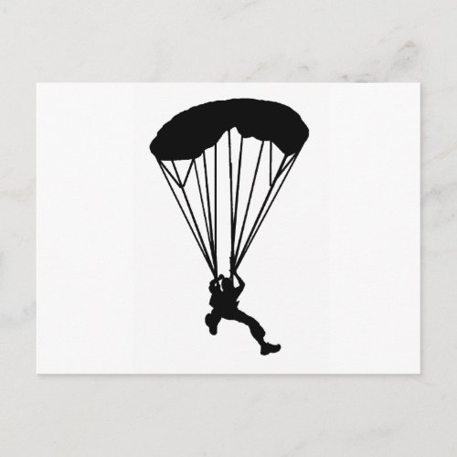 SKY DIVE NIGHT POSTCARD