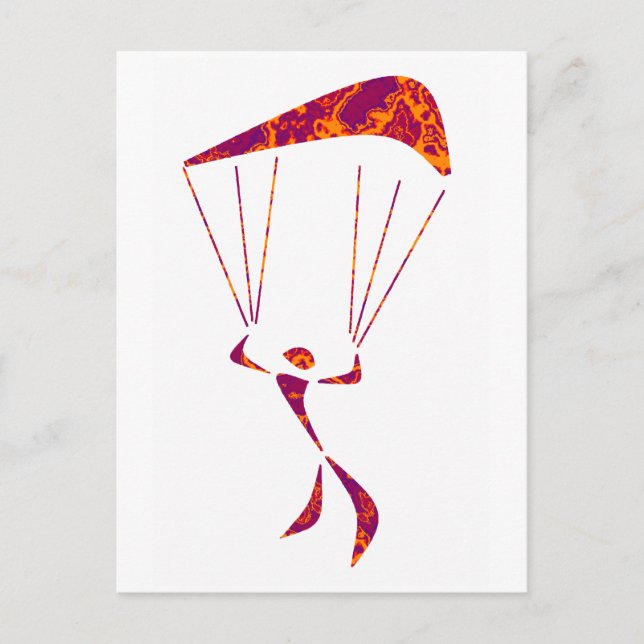 SKY DIVE TERRAIN POSTCARD (Front)