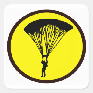 SKY DIVE TURN SQUARE STICKER