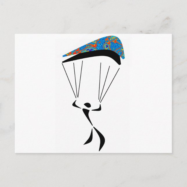 SKY DIVE ZONED POSTCARD (Front)