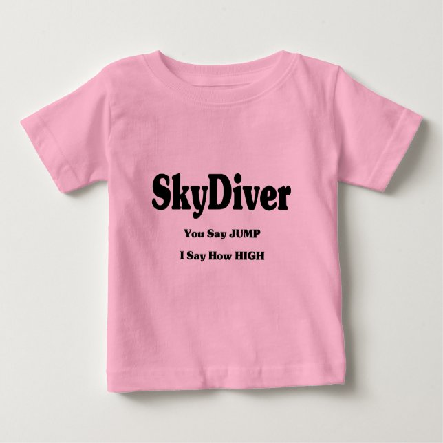 Sky Diver Baby T-Shirt (Front)