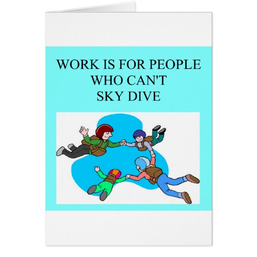 sky diver gifts cards (Front)