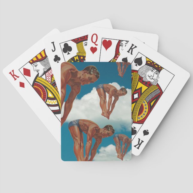 Sky Divers or Water Divers Poker Cards (Back)