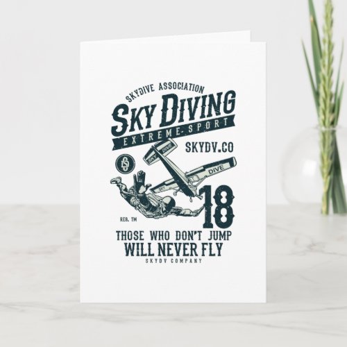 Sky Diving Card