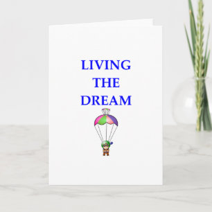 sky diving card