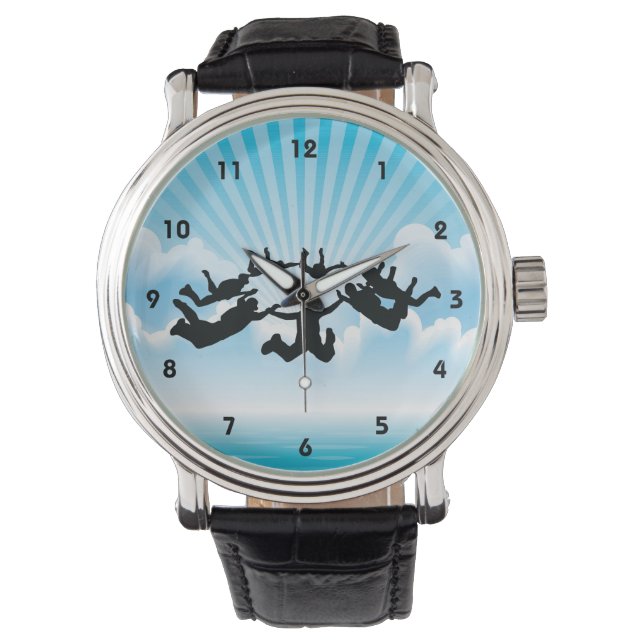 Sky Diving Design Watch (Front)