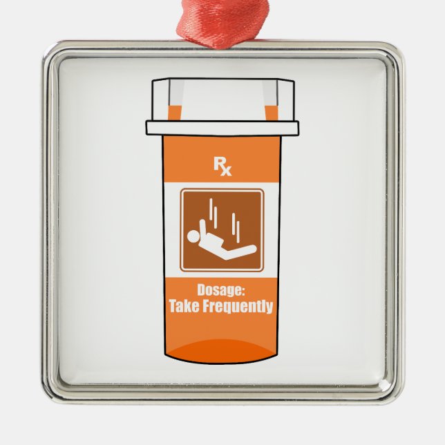 Sky Diving Is My Drug Metal Ornament (Front)