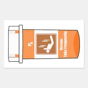 Sky Diving Is My Drug Rectangular Sticker