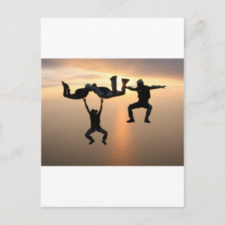 Sky Diving Postcard