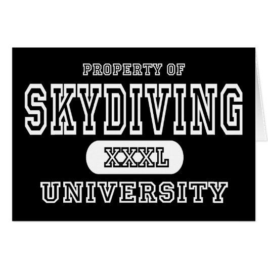 Sky Diving University Dark Cards (Front Horizontal)