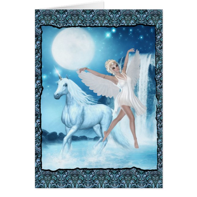 Sky Faerie Asparas and Unicorn (Front)